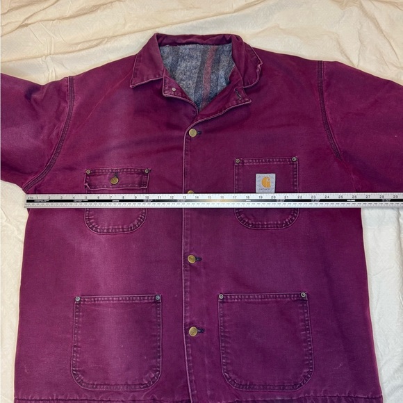 Carhartt Burgundy Work Jacket - Picture 7 of 8